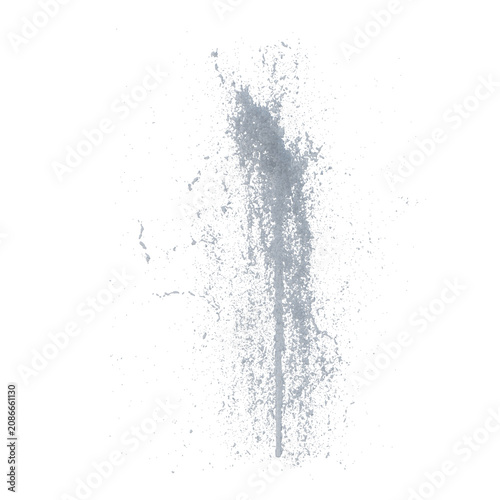 Fountain white water isolated transparent background photo realistic 3d rendering PNG 16 bit with alpha channel
