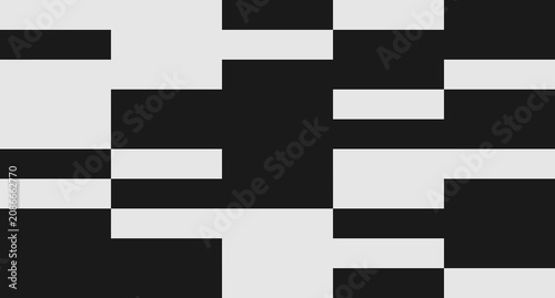 Φωτογραφία A minimalist abstract design of alternating black and white rectangles forming a bold geometric composition