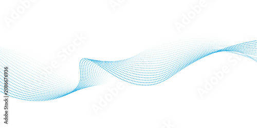 Фотография Dotted wave line pattern