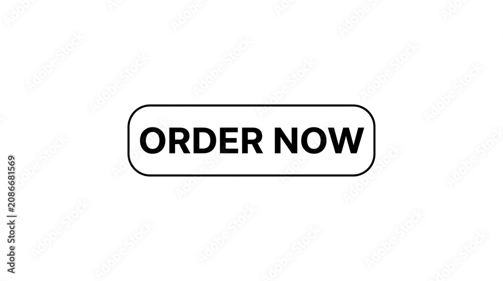 Fototapeta premium Order now button isolated on white background