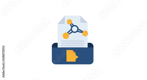 Fotografía Network Connection File Icon.