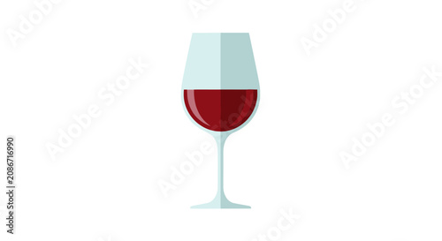 Εκτύπωση καμβά Red wine in a glass cup.