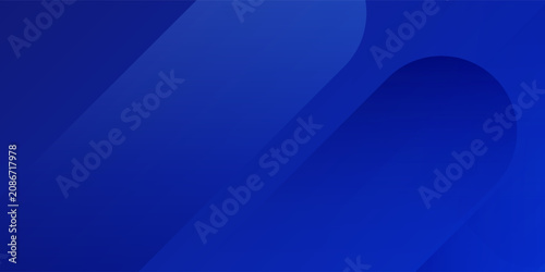 фотографія Abstract blue background with glowing geometric lines