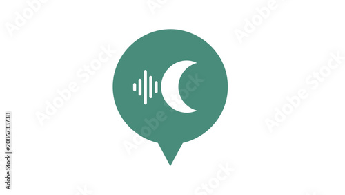 Smart Speaker Voice Assistant Icon Design.