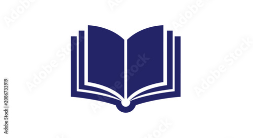 Foto Open Book Icon Graphic Symbol.