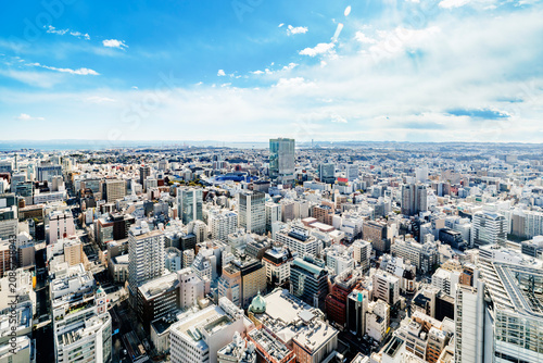 Foto 横浜みなとみらい周辺の広大な都市俯瞰景観