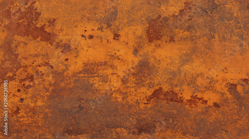 Seamless Rusted Metal Sheet Texture – High Resolution Weathered Industrial Steel Background with Organic Rust Patterns