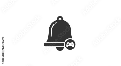 Canvastavla Notification bell icon with alert.
