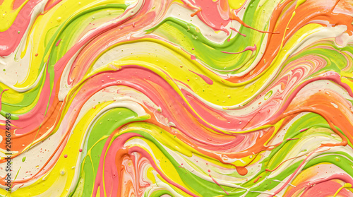 Citrus Cream Acrylic Wallpaper