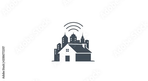 Photography Smart Home Technology House Icon.