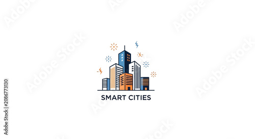 Smart Cities Urban Landscape Design Concept.