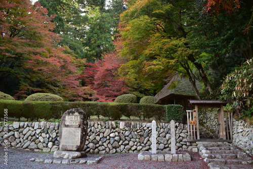 広島　日本庭園　紅葉　秋　吉水園