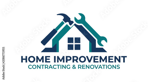 Home improvement and renovation services logo.