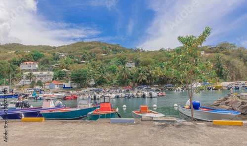 Ville de Deshaies à Basse-Terre en Guadeloupe, Antilles Françaises.