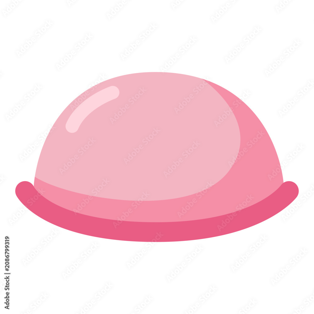 Fototapeta premium Diaphragm Contraception Devices Illustration. Vector Isolated
