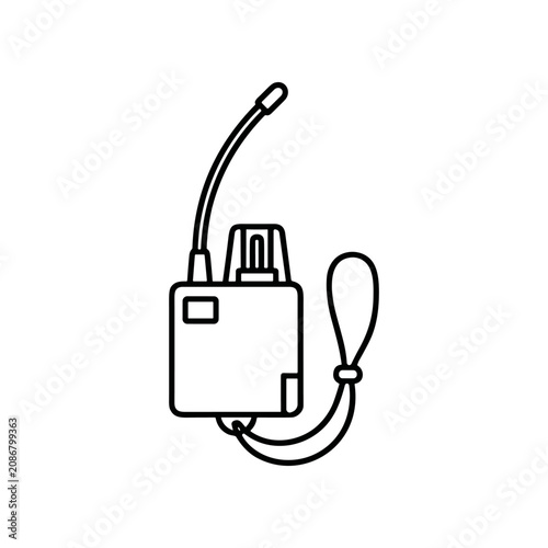 Electric plug with cable and prongs.