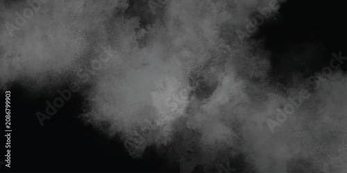 Fotografía Abstract black and white smoke