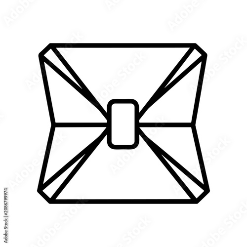 Photography Simple Black Envelope Icon Design.