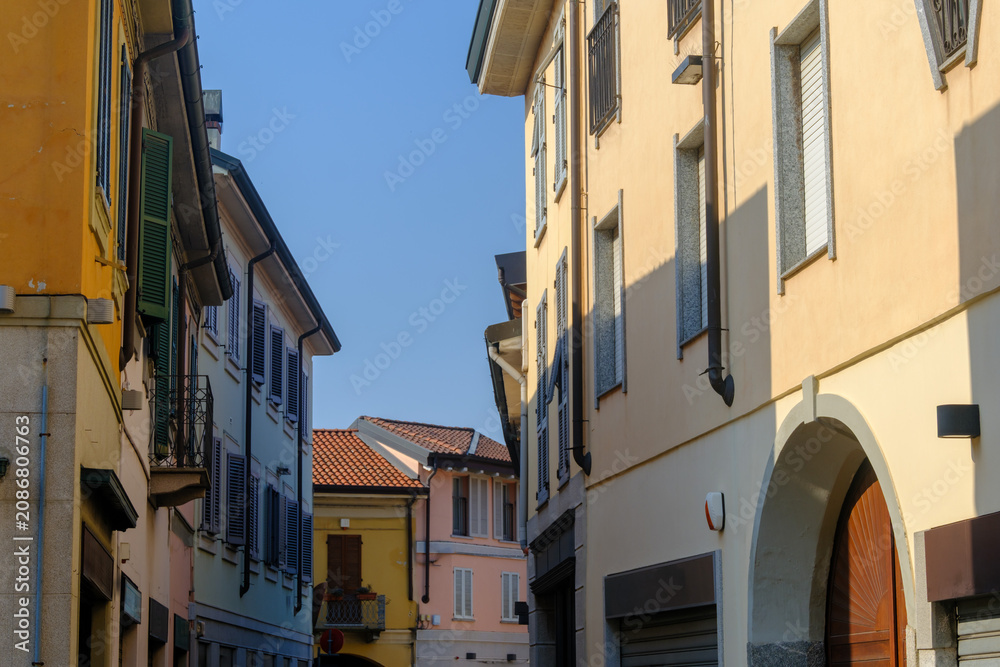 Fototapeta premium Historic buildings at Cernusco sul Naviglio, Milan, Italy