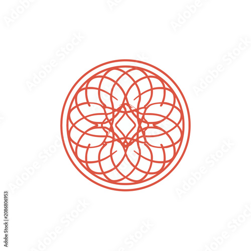 Color Line Art Medallion