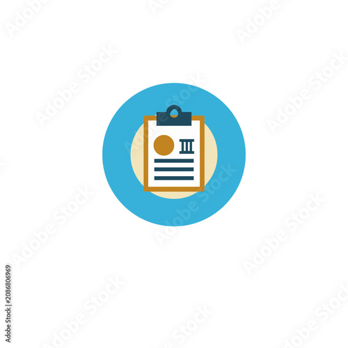 Clipboard Finance Badge Icon