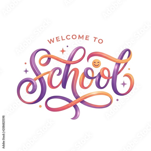 Welcome to school colorful lettering , And, Back to School 2026, Back to School Poster Design, School Admission, Back to School, School Admission Flyers