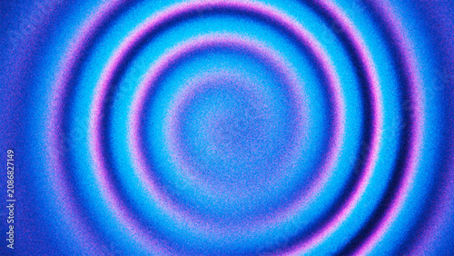 Grainy gradient with blue neon spiral created from countless stippling dots. Flowing circular geometry with dynamic visual rhythm and optical depth for banners, posters and futuristic visual design