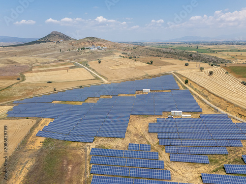Solar panels generating clean energy in Turkiye
