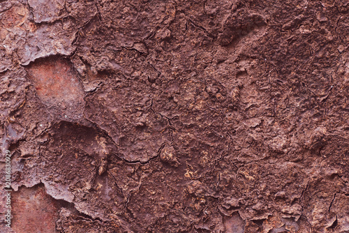 Bild auf Leinwand Detailed texture of corroded, industrial metal sheet