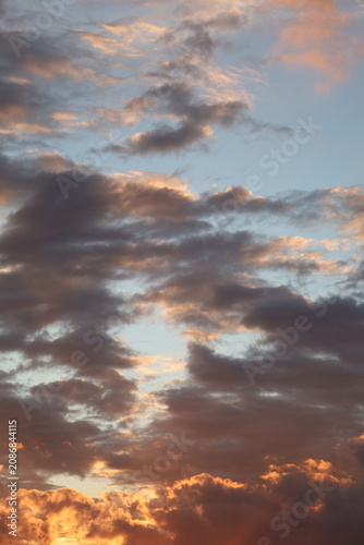 Dramatic sunset sky