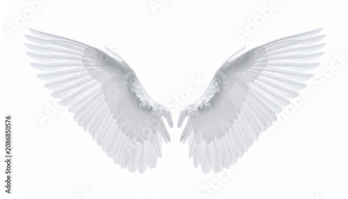 angel wings isolated on white