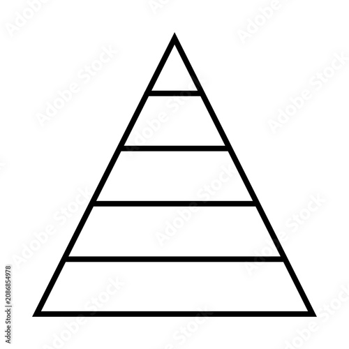Pyramid line icon