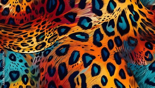 vibrant leopard pattern creating a seamless background texture for diverse design applications seamless leopard