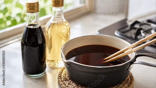 すき焼きの割り下 小鍋のたれとしょうゆみりん