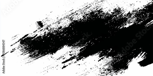 Photos Abstract black and white grunge background with black ink splatters and paint sp