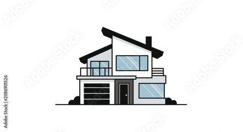Modern Abstract Geometric Vector Illustration with Dynamic Shapes for Business and Creative Design