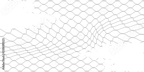 Golden metal fence mesh, pattern of gold wire grid isolated on white background. Vector realistic background with 3d yellow grate for jail enclosure, safety barrier, cage