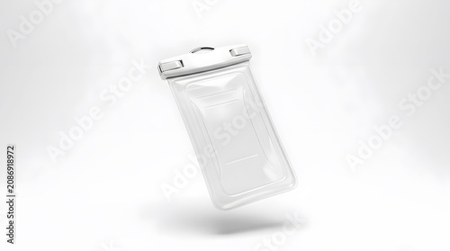 Transparent Name Badge Holder in Mid Air with Silver Clip