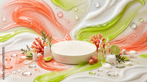 Citrus Soap Splash Background