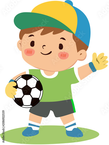 boy with soccer ball