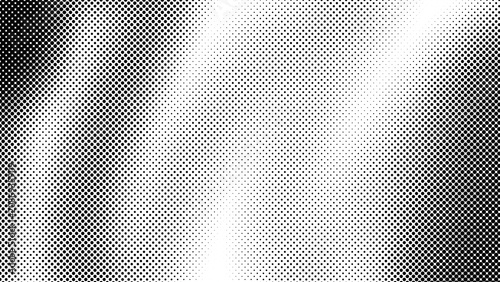 High-contrast monochrome halftone texture featuring a gradient of dots. Ideal for retro pop art, comic book effects, or modern minimalist backgrounds.