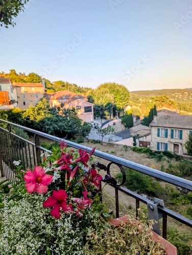 view of medieval village France 