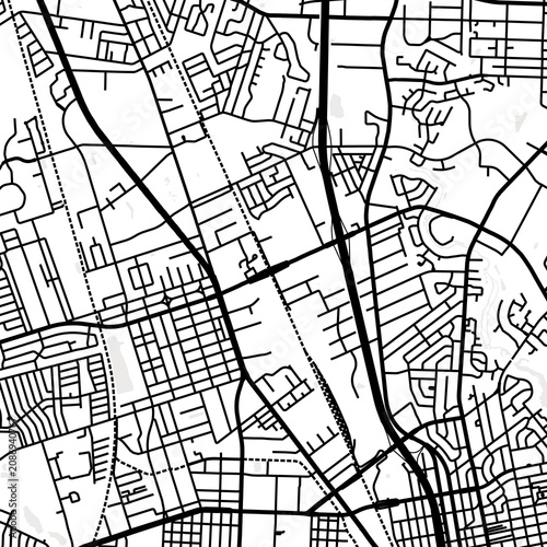 Fotografía Symbol Map of the City Brent (Florida, USA) showing the city center with a simpl
