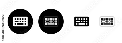 Fotografie Keyboard icon logo design. keyboard sign and symbol
