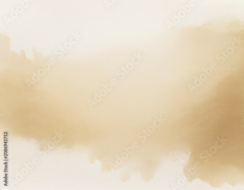 watercolor abstract beige texture painting background on white paper background dry and wet brush stroke effects