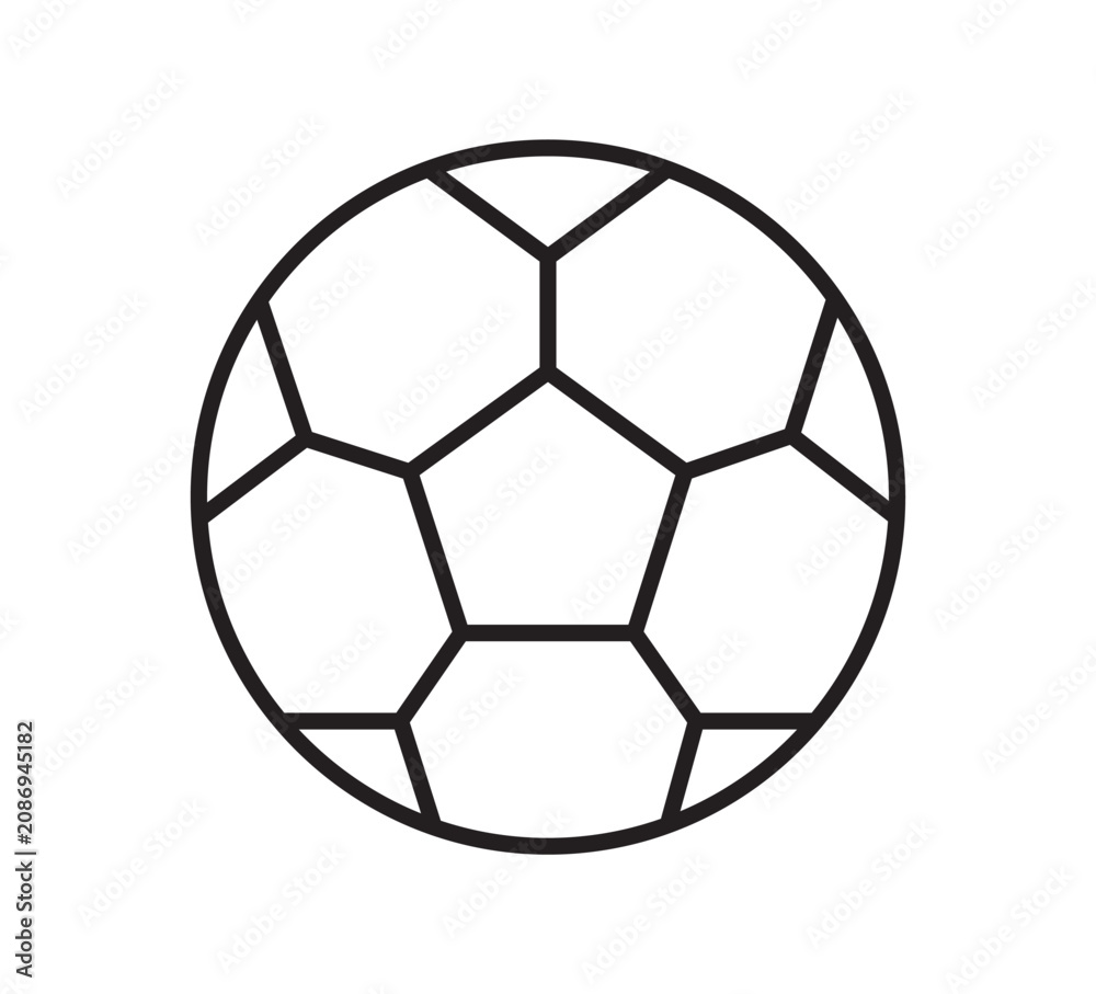 Naklejka premium Football Icons Set Black Vector Collection Isolated on White Background