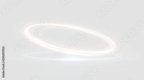 Obraz na płótnie Luminous abstract swirl png with rotating light flow, glowing energy streaks and transparent composition