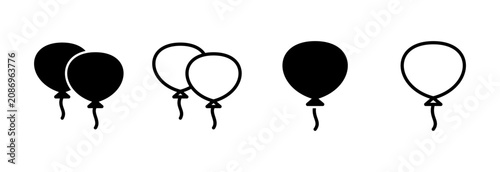 Bild auf Leinwand Balloon icon symbol for apps and websites