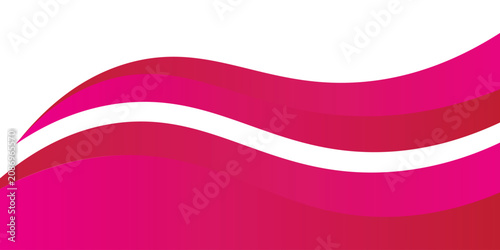 Modern minimalist magenta gradient wave background for web design. Aesthetic flowing curved