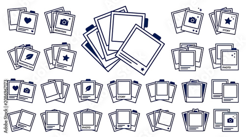 Foto Instant Photo Frames Collection: Polaroids, Memories, Stories, Icons